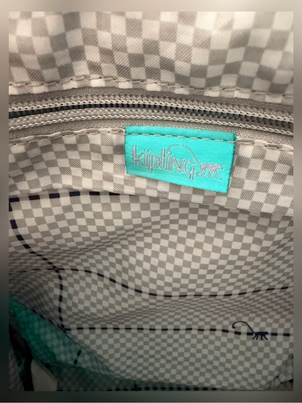 Kipling Ravier Backpack - Turquoise Teal - Picture 11 of 15